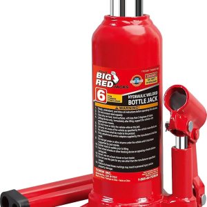 BIG RED Gato de botella soldado hidráulico de capacidad de 6 toneladas (12,000 libras), TAM90603B BIG RED Gato de botella soldado hidráulico de capacidad de 6 toneladas (12,000 libras), TAM90603B