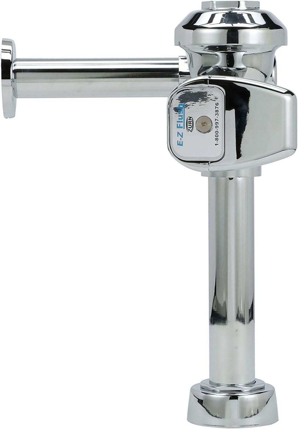 Zurn ZER6000AV-WS1-CPM AquaVantage AV ZER Válvula de descarga de diafragma con sensor expuesto 1.6 GPF y cubierta metálica en cromo