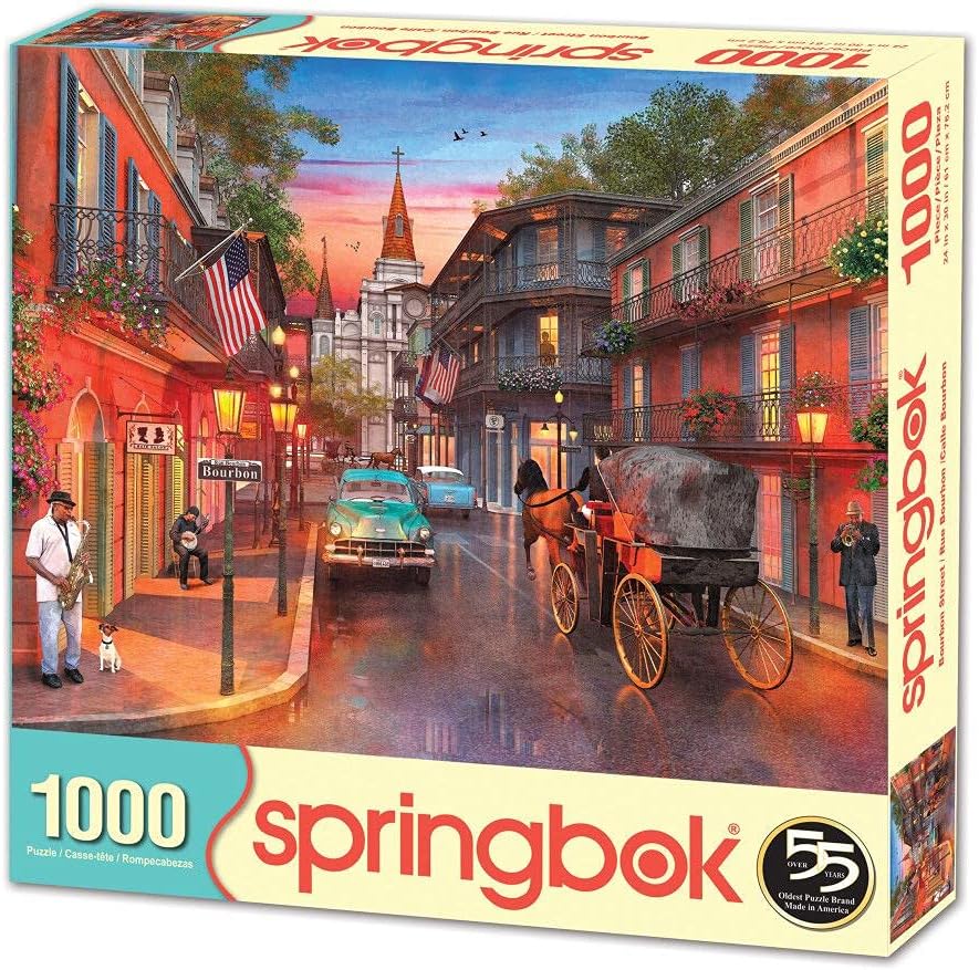 Springbok ‘s – Rompecabezas de 1000 piezas Bourbon Street, fabricado en Estados Unidos