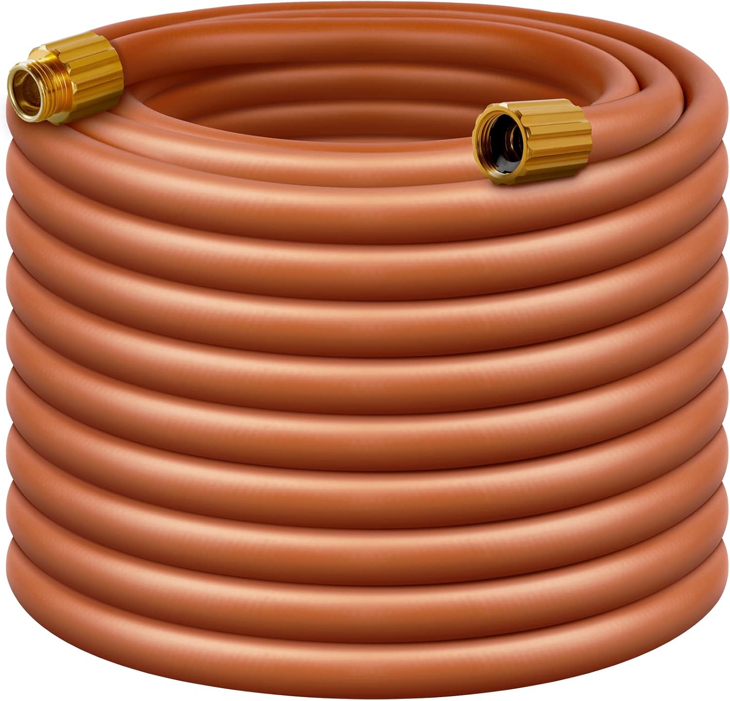 Worth Garden Hybrid Manguera de jardín de 100 pies, sin fugas, manguera de agua larga flexible y ligera de 58 pulgadas, accesorios de macho a hembra