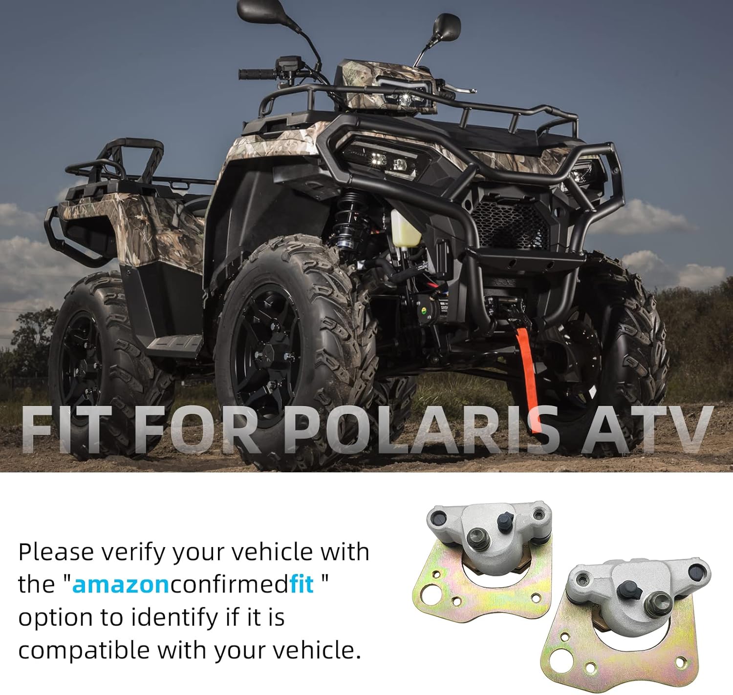 Pinza de freno delantera izquierda derecha para Polaris ATV Trail BOSS 330 Trail Blazer 330 Hawkeye 325400 Scrambler 500 Sportsman 400 450 570 800