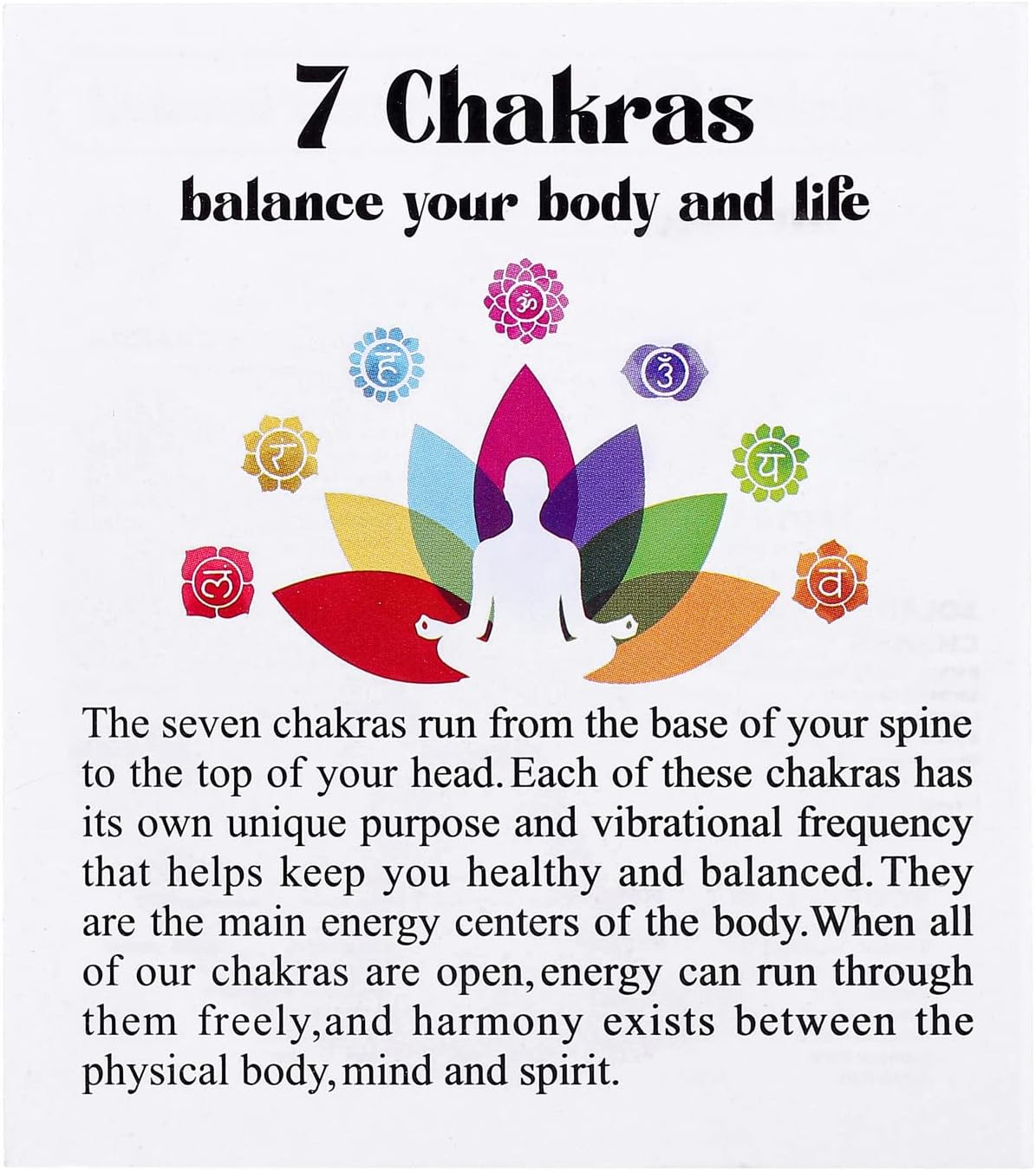 CrystalTears Juego de 7 piedras de cristal de chakras para principiantes, colección de piedras preciosas curativas, curación de chakras, meditación,