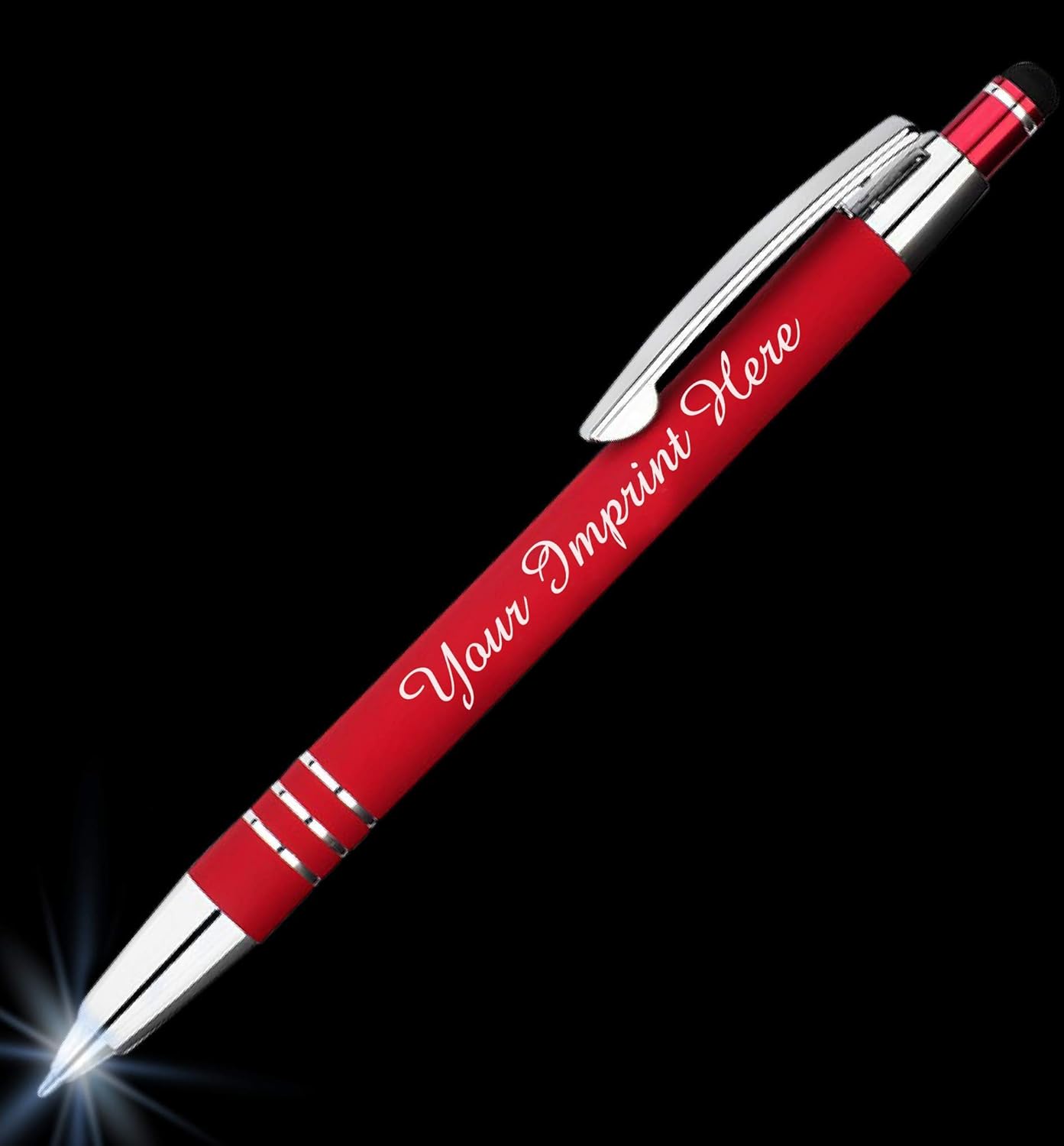 Express Pencils – Juego de bolígrafos personalizados de regalo – Paquete de 2  Linterna LED de metal suave al tacto con caja de regalo  Bolígrafo de