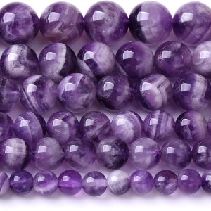 86 cuentas de encaje de sueño de amatista morada de 0.157 in, cuarzo natural, piedra curativa energética, cuentas sueltas para hacer joyas, 86 cuentas de encaje de sueño de amatista morada de 0.157 in, cuarzo natural, piedra curativa energética, cuentas sueltas para hacer joyas,