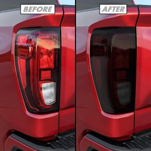 SlickMod Tinte de humo de vinilo precortado para GMC Sierra 1500 2019-2023 (no LED) (20% humo oscuro, 1. luz trasera) SlickMod Tinte de humo de vinilo precortado para GMC Sierra 1500 2019-2023 (no LED) (20% humo oscuro, 1. luz trasera)