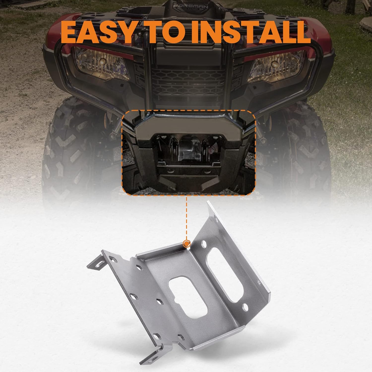 maXpeedingrods Kit de montaje de cabrestante ATV para Honda Foreman 500 Rancher 420 2014-2019