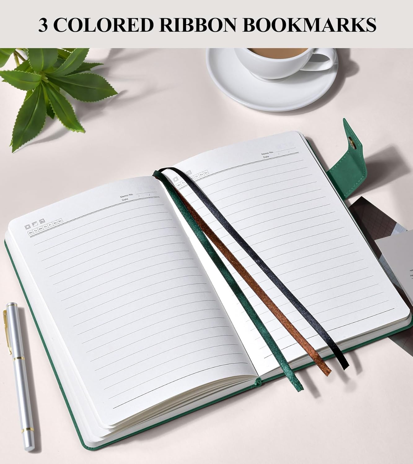 Cuaderno de diario con forro grueso de 365 páginas para hombres y mujeres, diarios grandes de cuero A4 para escribir, cuadernos de tapa dura para el