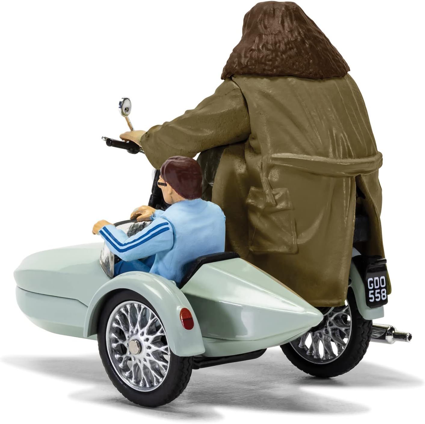 Corgi Harry Potter & Hagrid Motocicleta y Sidecar Reliquias de la Muerte Fit The Box Scale Diecast Display Modelo CC99727