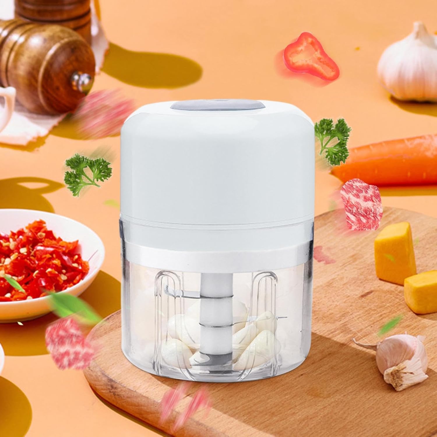BBAUER Máquina trituradora de hielo, máquina de afeitar de hielo USB de acero inoxidable, máquina de cono de nieve, afeitadora de hielo comercial,