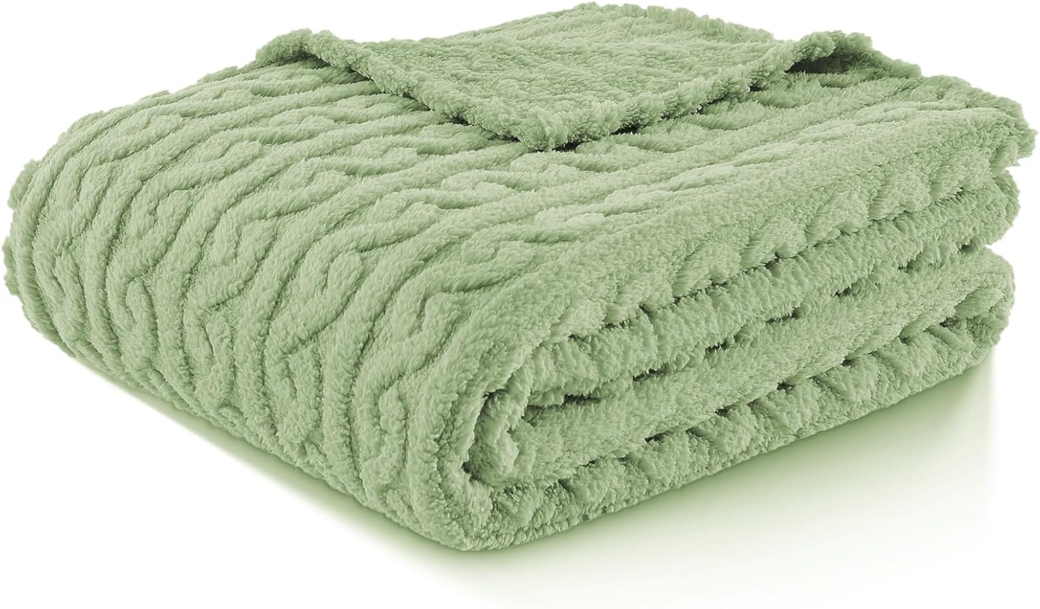 FY FIBER HOUSE Manta de forro polar con patrón 3D, cálida, súper suave, esponjosa, acogedora manta decorativa para cama, sofá, campamento, viajes
