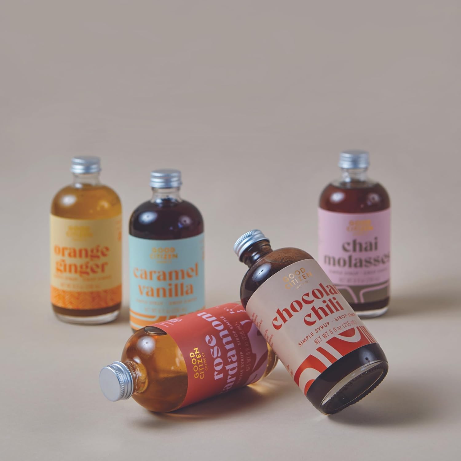 Good Citizen Coffee Co. – Jarabe simple, jengibre naranja, hecho con azúcar de caña pura, ingredientes de primera calidad, lote pequeño, ideal para