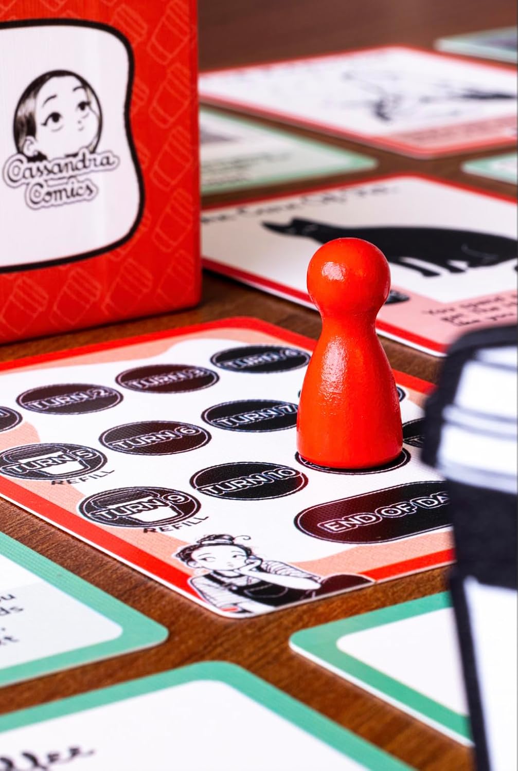 Juego de cartas descuidado
