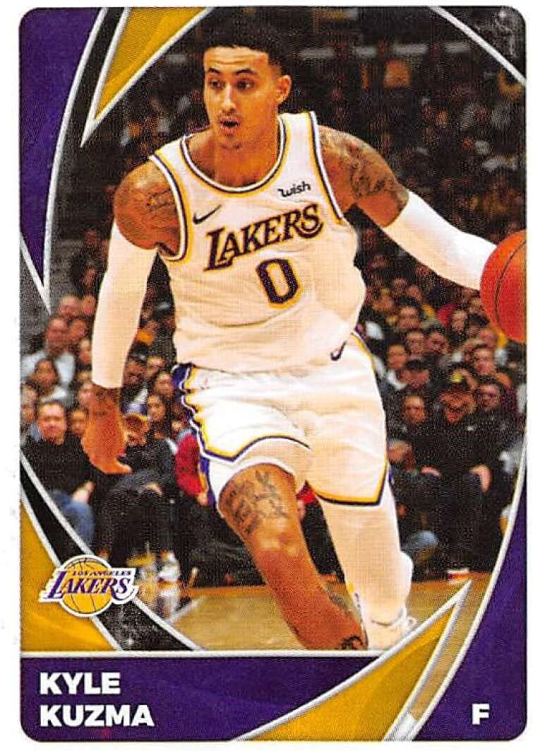 2020-21 Panini Stickers #373 Kyle Kuzma Official NBA Basketball Album Sticker Measuring 2.75 inch tall X 2 inches wide in Raw (NM or Better