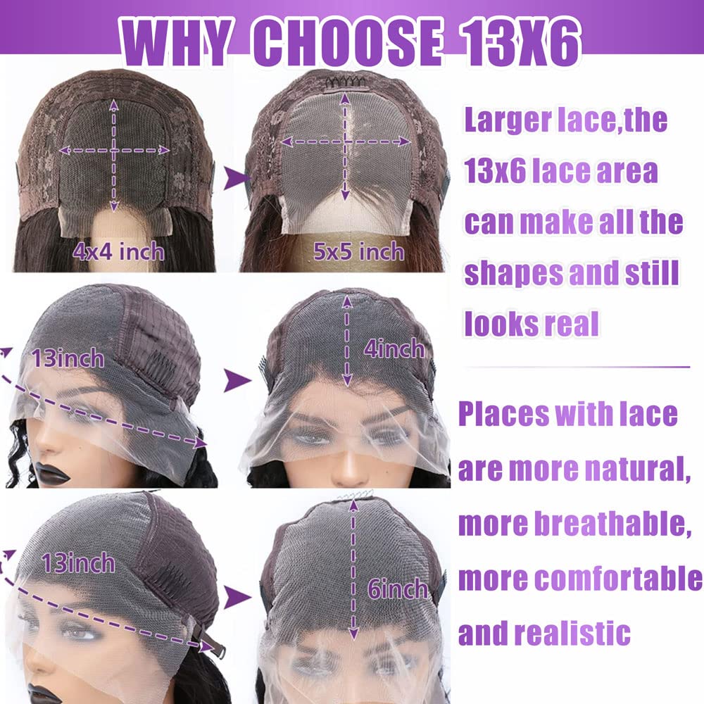 Pelucas de cabello humano virgen brasileño virgen brasileño con encaje frontal de 13 x 6 pulgadas, 180 % de densidad, transparente, HD, rizado