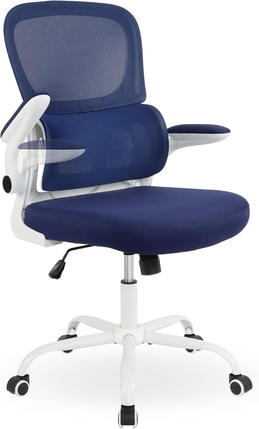 Silla de oficina ergonómica, silla de escritorio de oficina en casa con soporte lumbar, silla de trabajo para computadora con ruedas, silla