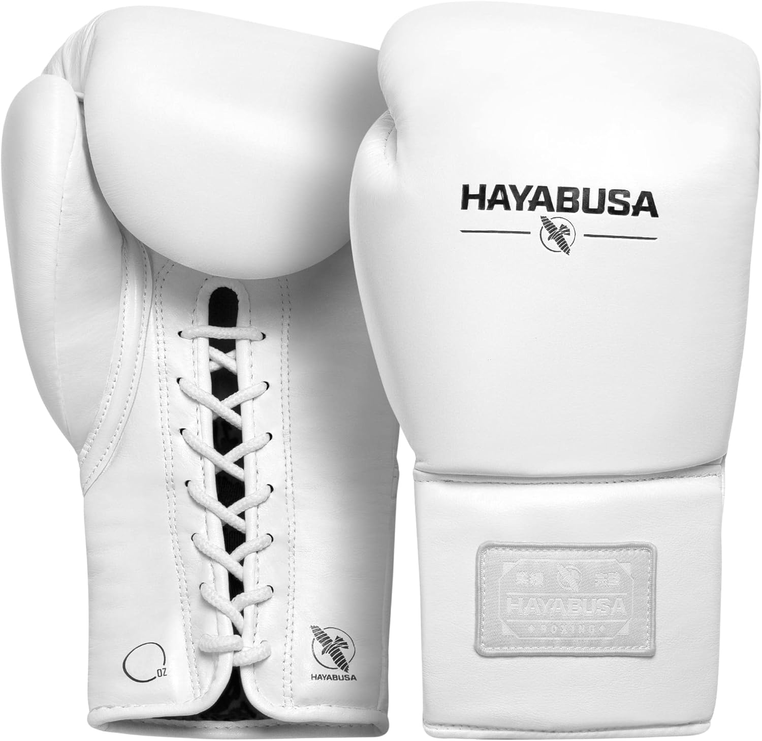Hayabusa Guantes de boxeo con cordones de cuero profesional para hombres y mujeres