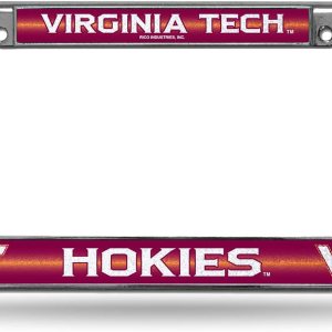 Rico Industries NCAA Unisex-Adult Bling Chrome License Plate Frame with Glitter Accent Rico Industries NCAA Unisex-Adult Bling Chrome License Plate Frame with Glitter Accent