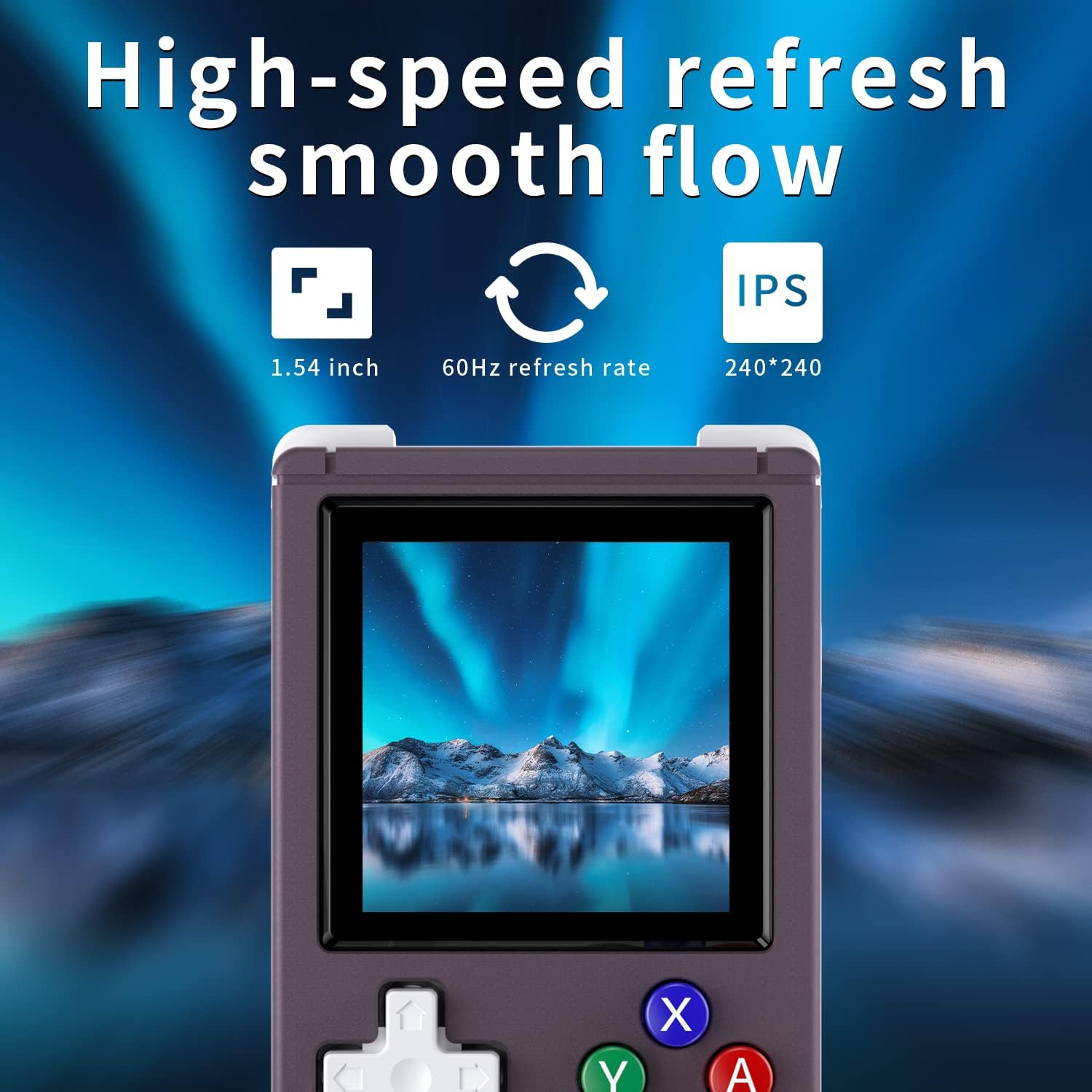 RG Nano Retro – Consola de juegos portátil, mini aleación de aluminio RG Nano con pantalla IPS de 1.54 pulgadas, rg Nano con tarjeta TF 64G