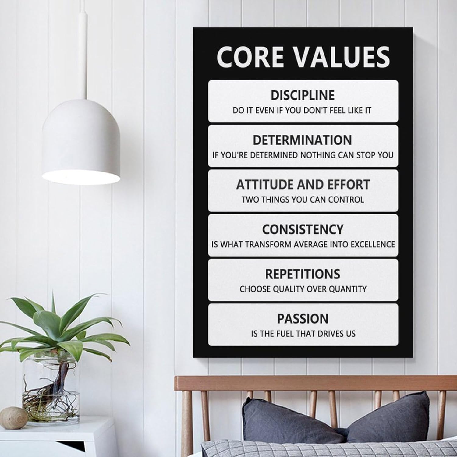 Core Values – Arte Motivacional Para Pared, Póster Inspirador, Impresiones En Lienzo Inspiradoras, O Póster Pintura Decorativa Lienzo Póster de