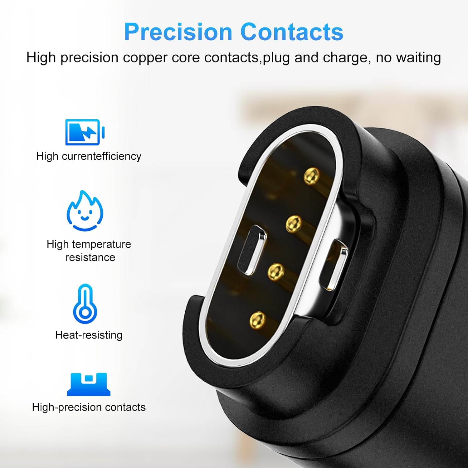 Watch Charger Adapters (2 Pack), Seminer USB-C Type C Female to Male Adapter Charging Connector with Dust Plug Compatible with Garmin Fenix