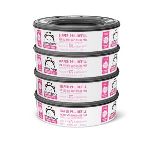 Marca Tienda  Mama Bear Blossoms – Recambios de cubo de pañales perfumados para cubos de Diaper Genie, 1080 unidades (4 paquetes de 270 unidades) Marca Tienda  Mama Bear Blossoms – Recambios de cubo de pañales perfumados para cubos de Diaper Genie, 1080 unidades (4 paquetes de 270 unidades)