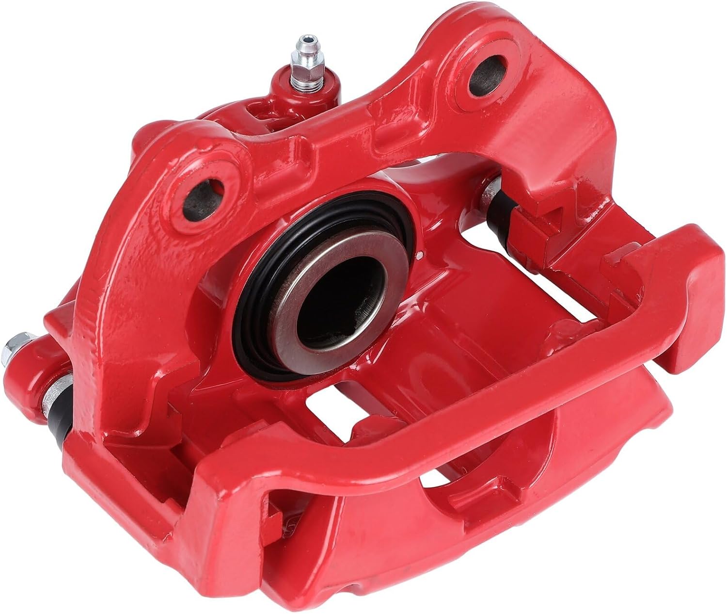 SCITOO Pinza de freno trasera derecha con soporte 18-B4727 rojo compatible para Cadillac 2000-2002 para Chevrolet 1999-2005 para GMC 1999-2005