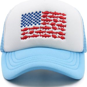 Gorra de béisbol ajustable para niños y niñas de 3 a 13 años con bandera de peces Gorra de béisbol ajustable para niños y niñas de 3 a 13 años con bandera de peces
