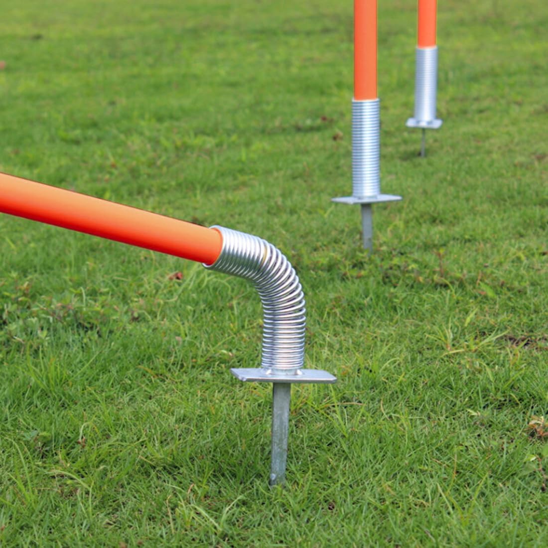 Orange Spring Agility – Juego de bastones de entrenamiento de agilidad para fútbol, tipo enchufable, barra de entrenamiento para deportes,