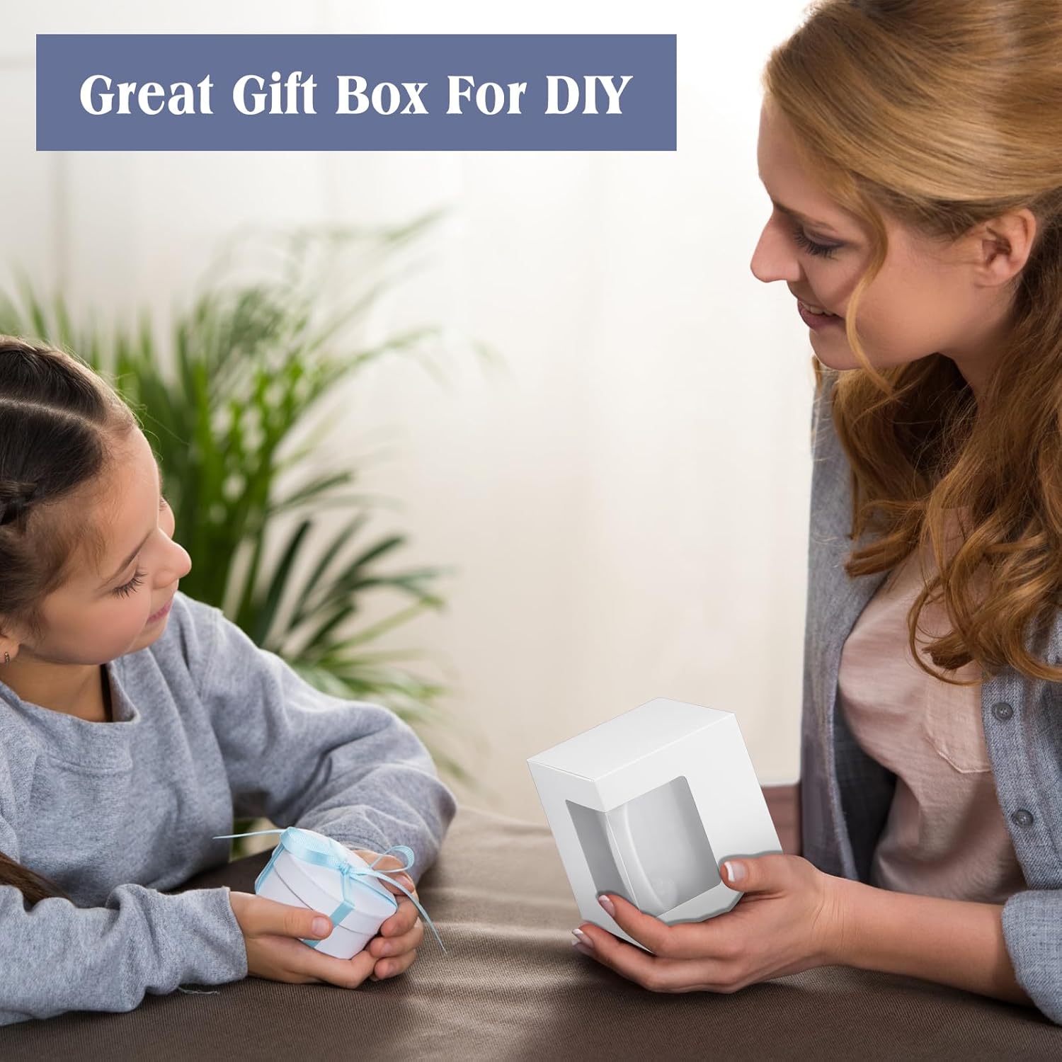 Harloon 72 cajas de tazas para regalo, taza de café, caja de regalo, caja de embalaje transparente, regalo para sublimación en blanco, 11 onzas, 12