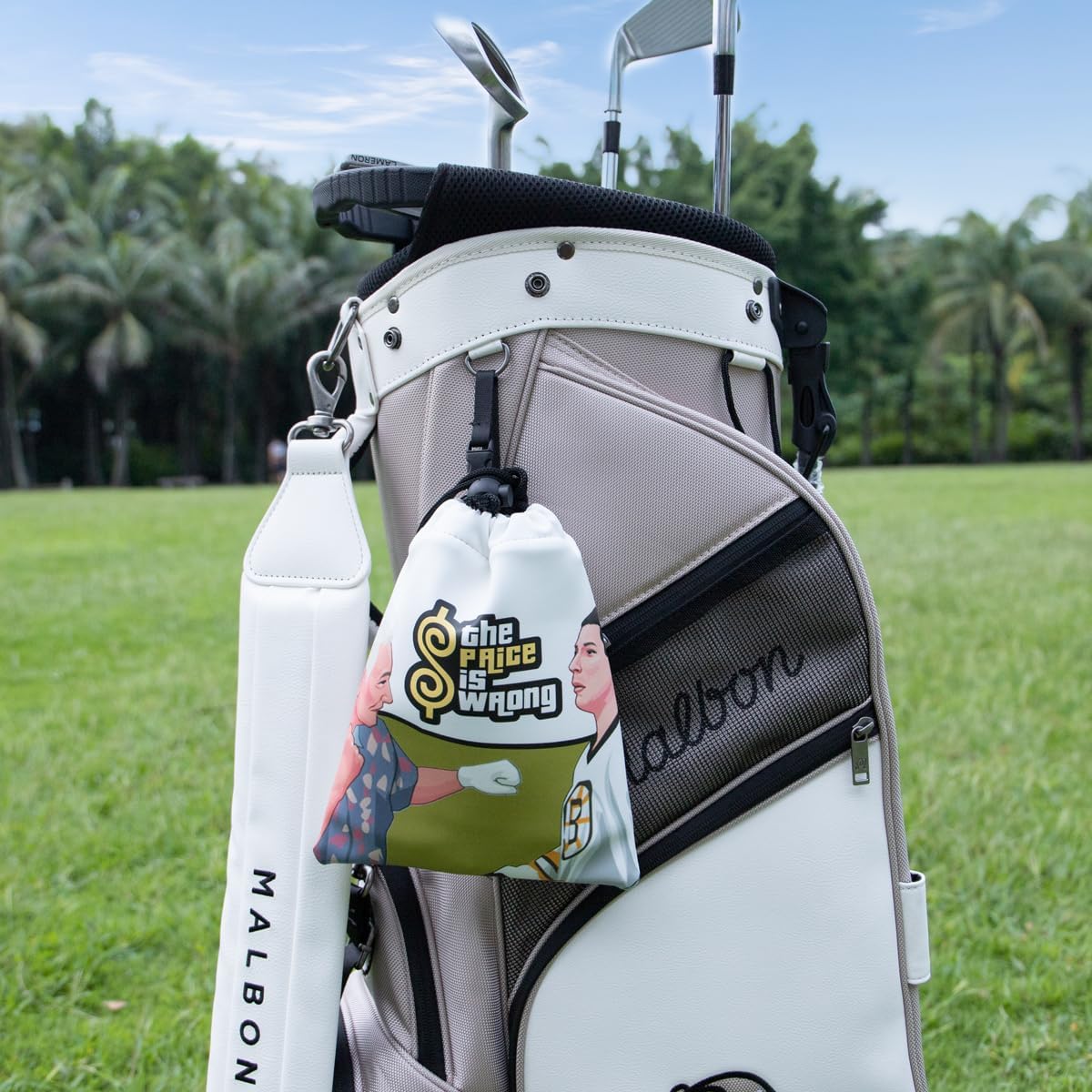 Bolsa de golf para objetos de valor, bolsa de cuero para camiseta de golf con cierre de cordón, bolsa portátil para pelotas de golf, accesorios de