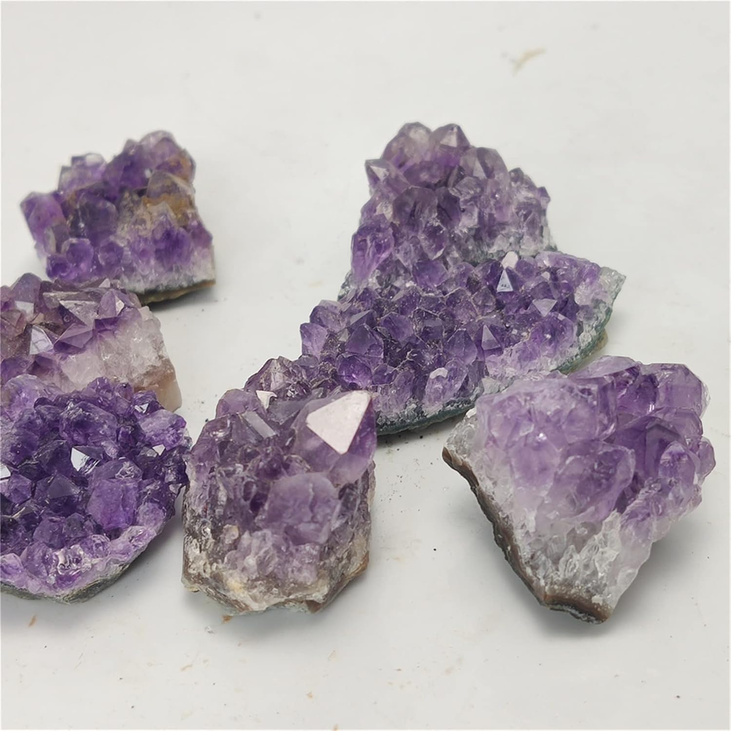 GEEKAA 1pc Natural Raw Amethyst Quartz Crystal Cluster Stones Specimen Home Decoration Crafts Piedras naturales y (Size  40-50g)