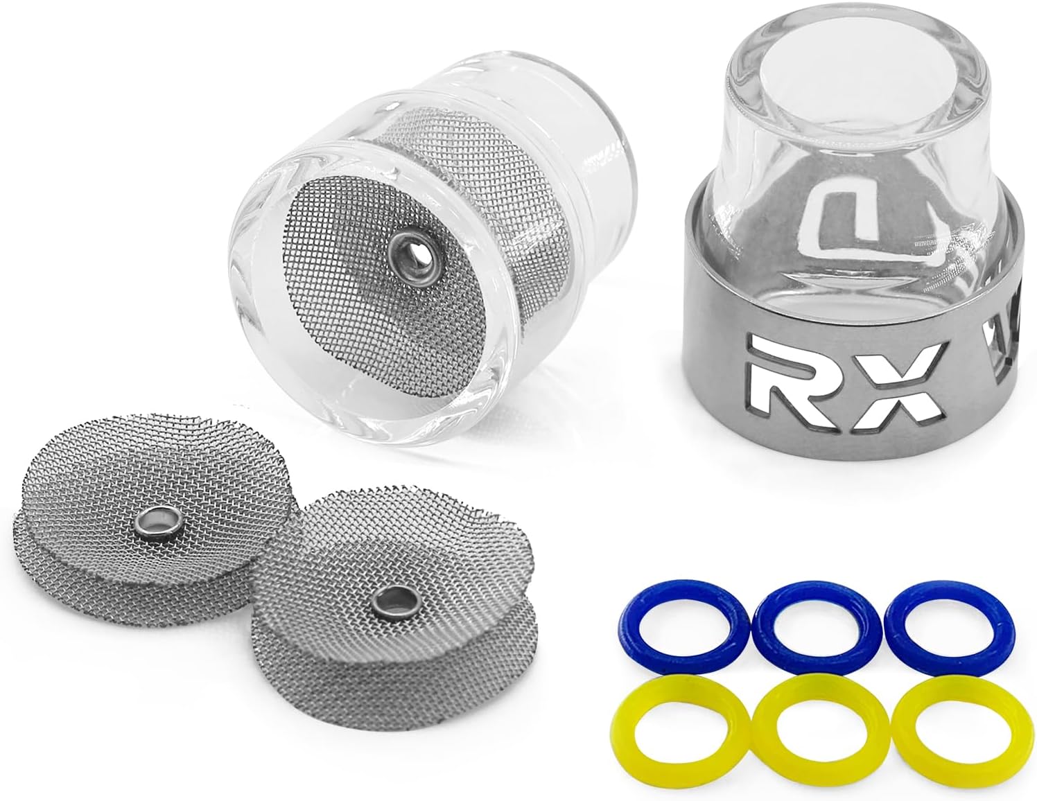 RX WELD 12PCS #12 Tig Cups Kit con cubierta de titanio TIG Soldadura Copas
