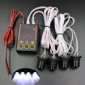 Luz estroboscópica de emergencia de 4 W, luz de ojo de águila, luz blanca Luz estroboscópica de emergencia de 4 W, luz de ojo de águila, luz blanca