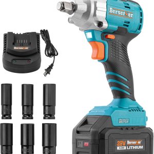 Berserker Llave de impacto inalámbrica de 20 V de 12 pulgada, pistola de impacto sin escobillas de alto par de torsión de 280 pies (380 N.m), Berserker Llave de impacto inalámbrica de 20 V de 12 pulgada, pistola de impacto sin escobillas de alto par de torsión de 280 pies (380 N.m),