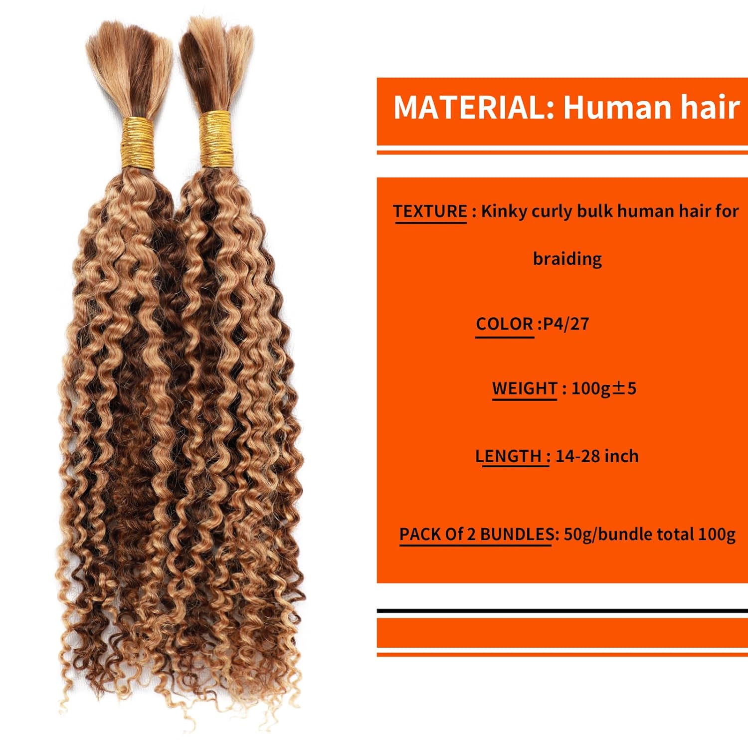 Extensiones de cabello humano virgen brasileño para trenzar, rizado y rizado, 100% sin procesar, extensiones de cabello humano virgen brasileño,
