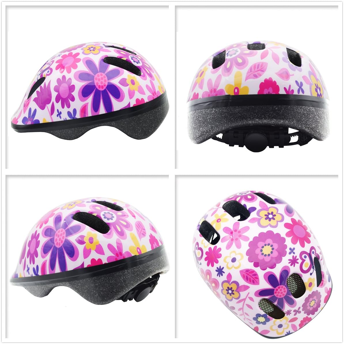 Casco de bicicleta para niños y niñas con 2 años de edad Muti-Sport ajustable de niños pequeños a jóvenes con certificado CPSC