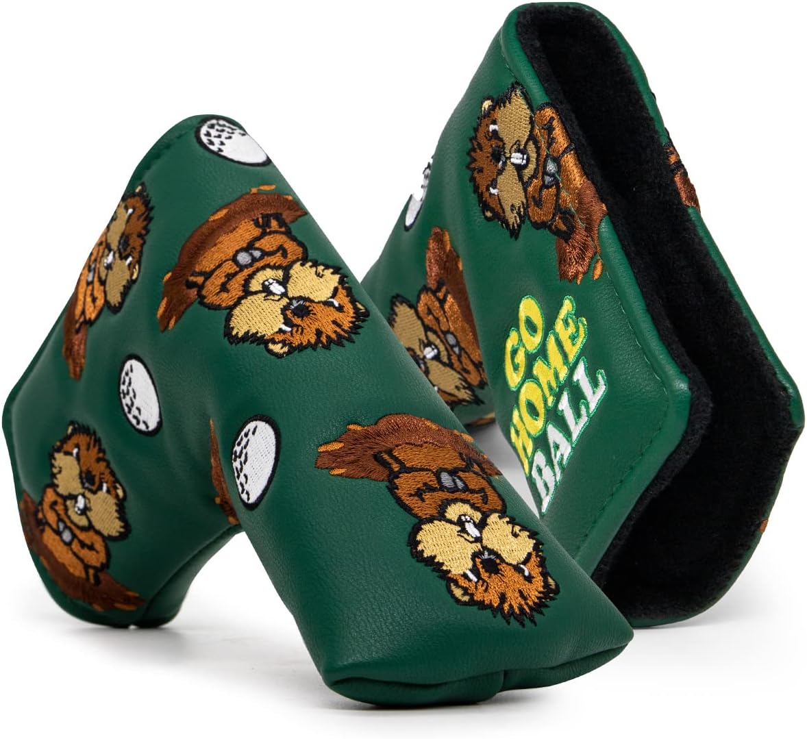 Barudan Golf Groundhog Golf Driver Head Cover Headcover 3 Wood Cover Hybrid Headcover Putter Head Cover -Fairway Rescue Wood Head Cover fits for