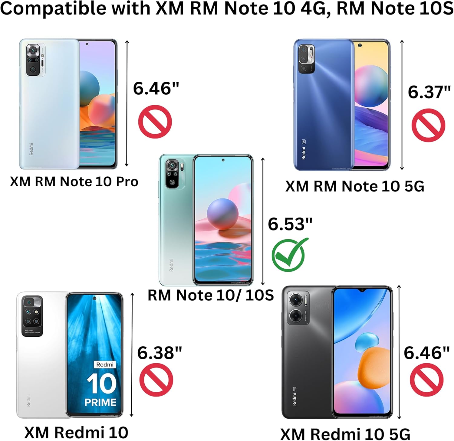 Compatible con Xiaomi Redmi Note 10s o Redmi Note 10 Silicona TPU Slim Card Wallet Holder Phone Back Case Cover (Azul Gris)