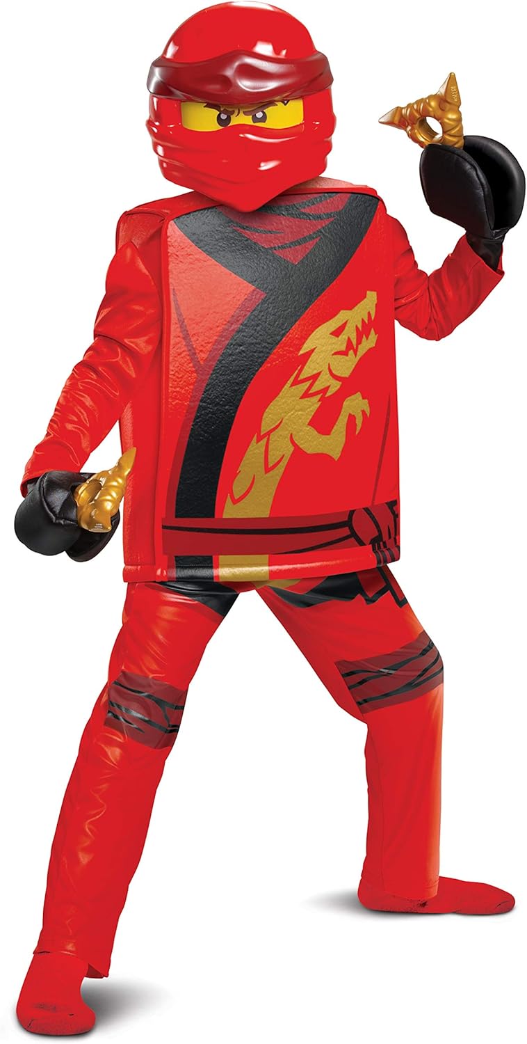 Disfraz de Kai para niños, Lego Ninjago Legacy de lujo