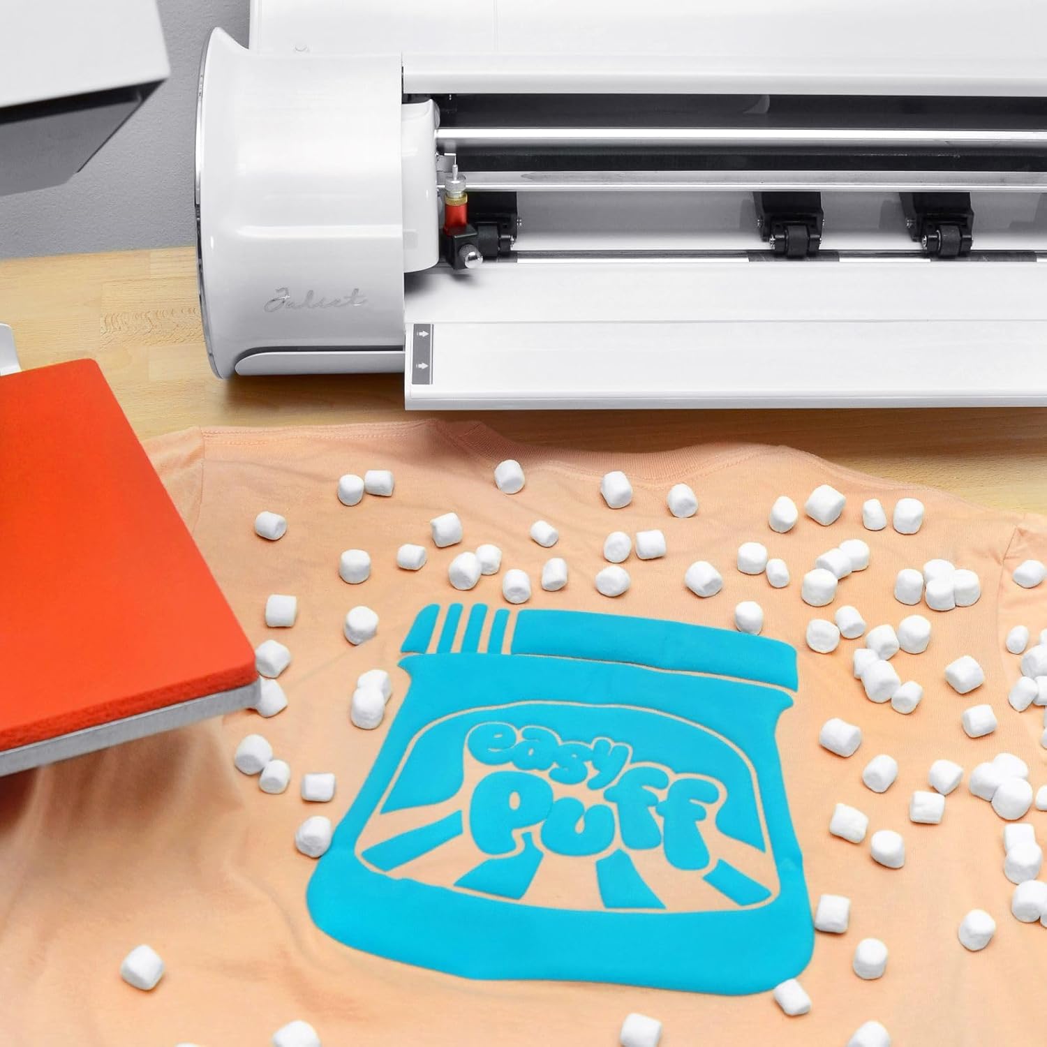 Siser Easy Puff HTV 11.8 pulgadas x 1 yarda, vinilo de transferencia de calor hinchado 3D (naranja neón)