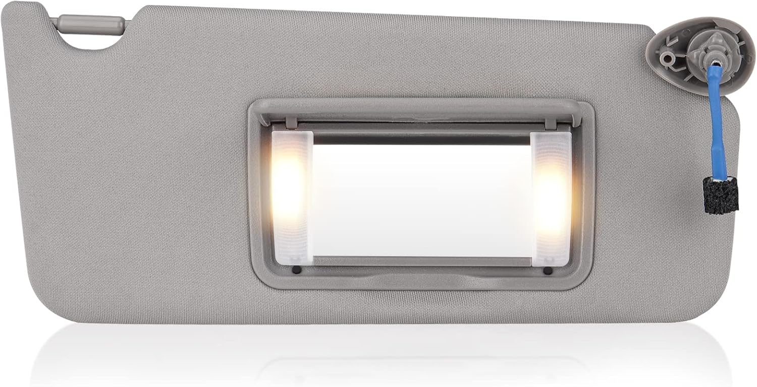 Visera solar del lado del pasajero derecho para Honda Accord 2008 2009 2010 2011 2012 Gris Reemplazar # 83230TA0A91ZA 83280-TA5-A51ZA