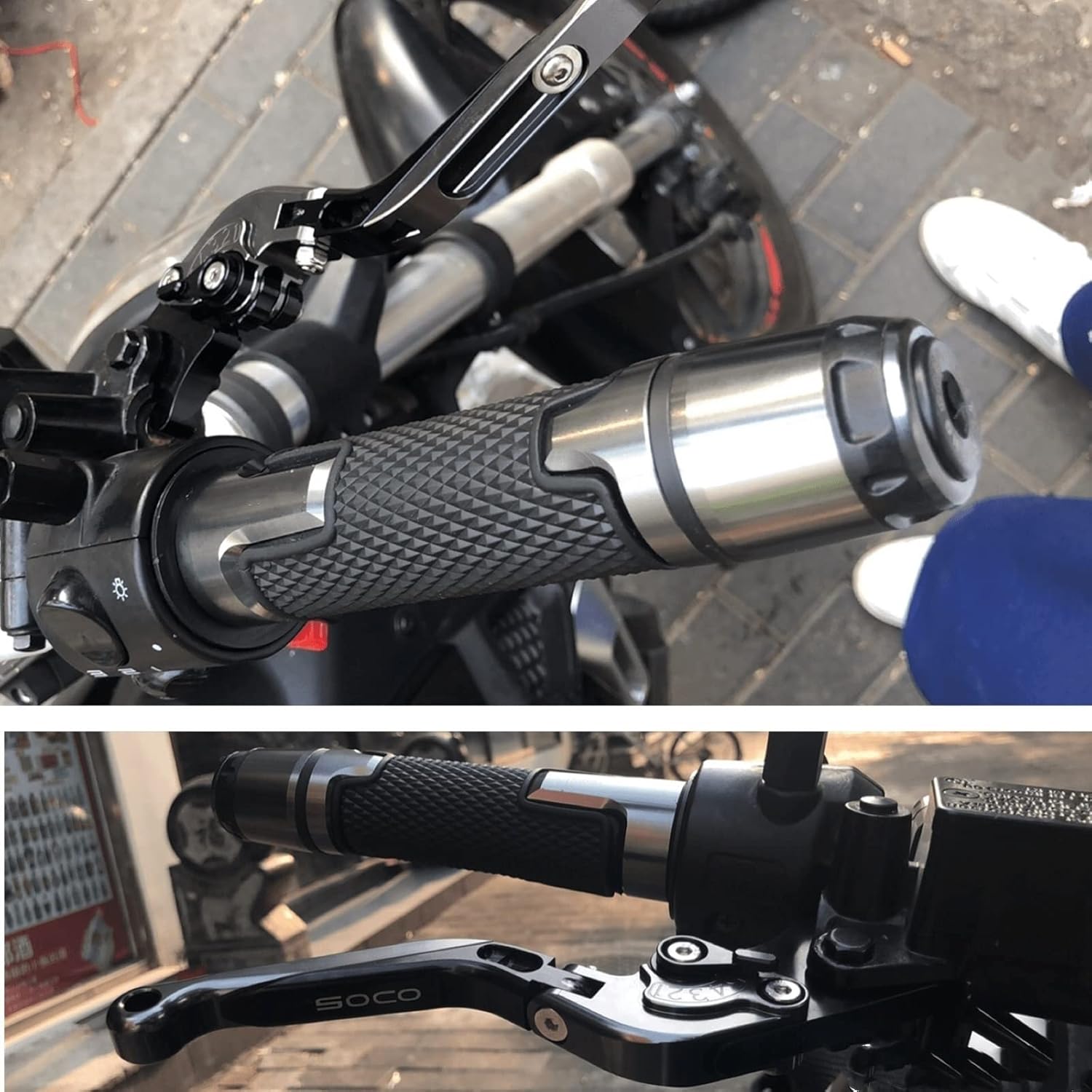 DOUKI Para BMW F850GS F750GS F 750 850 GS F750 GS 2018-2023 Empuñaduras de motocicleta Manillar de aluminio CNC Palancas de embrague de freno