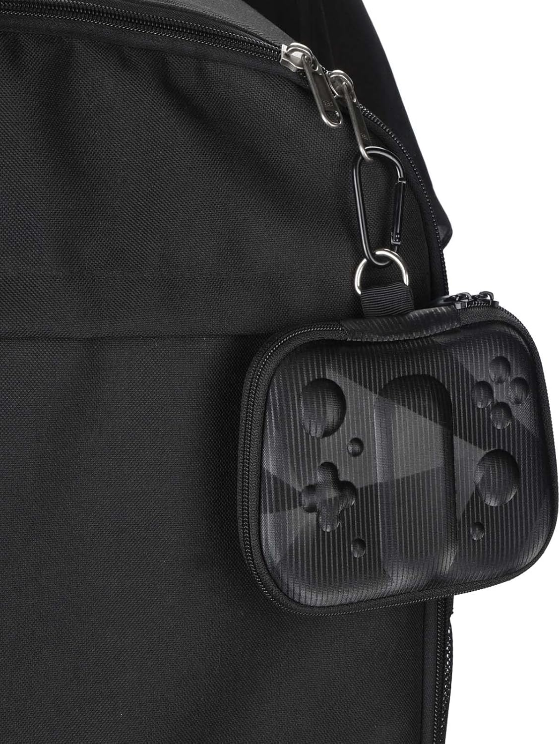 Funda delgada para Razer Kishi  Gamevice con control móvil de juegos con palancas de pulgar y mosquetón (tecnológico-negro)