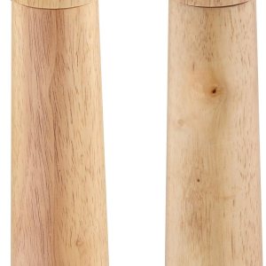 Navaris Juego de molinos de sal y pimienta, molinillos de sal y pimienta de goma ajustables con núcleo de molienda de cerámica para el hogar, Navaris Juego de molinos de sal y pimienta, molinillos de sal y pimienta de goma ajustables con núcleo de molienda de cerámica para el hogar,