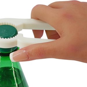 Intulon Abridor y tensor compacto de botellas de bebidas Cool Twist, agarre para tapa de botella, cabe fácilmente en el bolsillo o bolsa (blanco Intulon Abridor y tensor compacto de botellas de bebidas Cool Twist, agarre para tapa de botella, cabe fácilmente en el bolsillo o bolsa (blanco