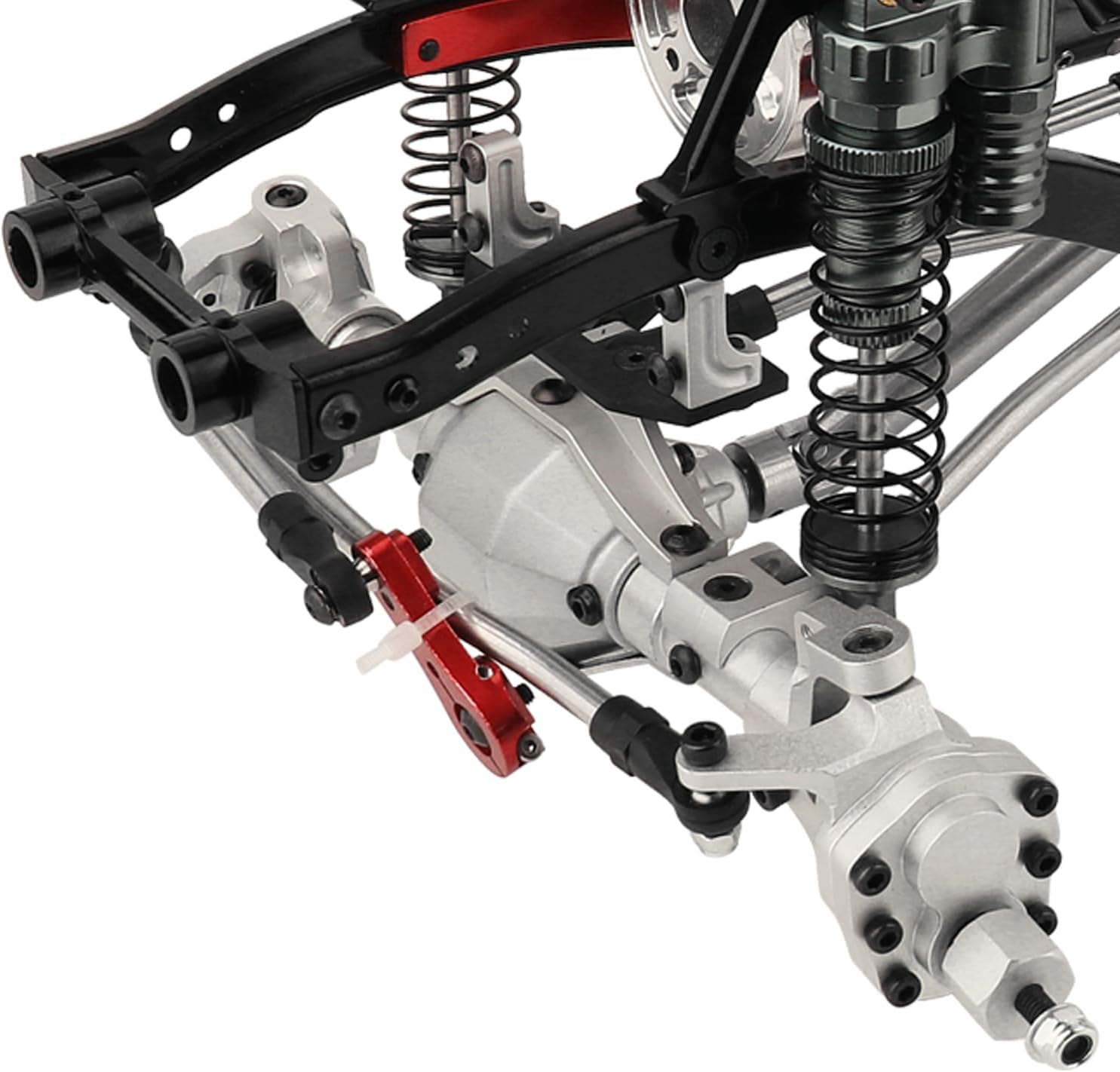 RZXYLRC 110 SCX10 II Marco de chasis de metal Control remoto Modelo de coche Simulación Escalada Actualización de coche Kit de reparación Piezas con