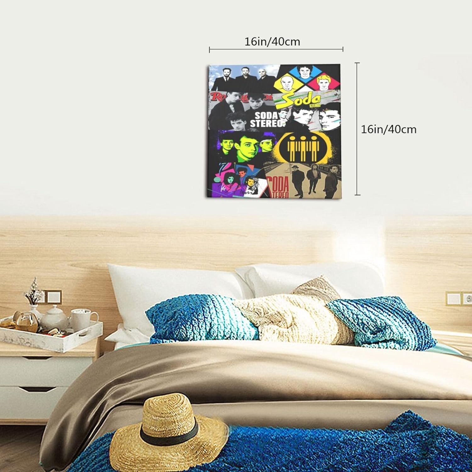 IsjHLAMr Soda Rock Band Decoración Estéreo Pintura Arte de Pared Para Biblioteca Gimnasio Decoración Moderna Listo Para Colgar Decoración Decoración