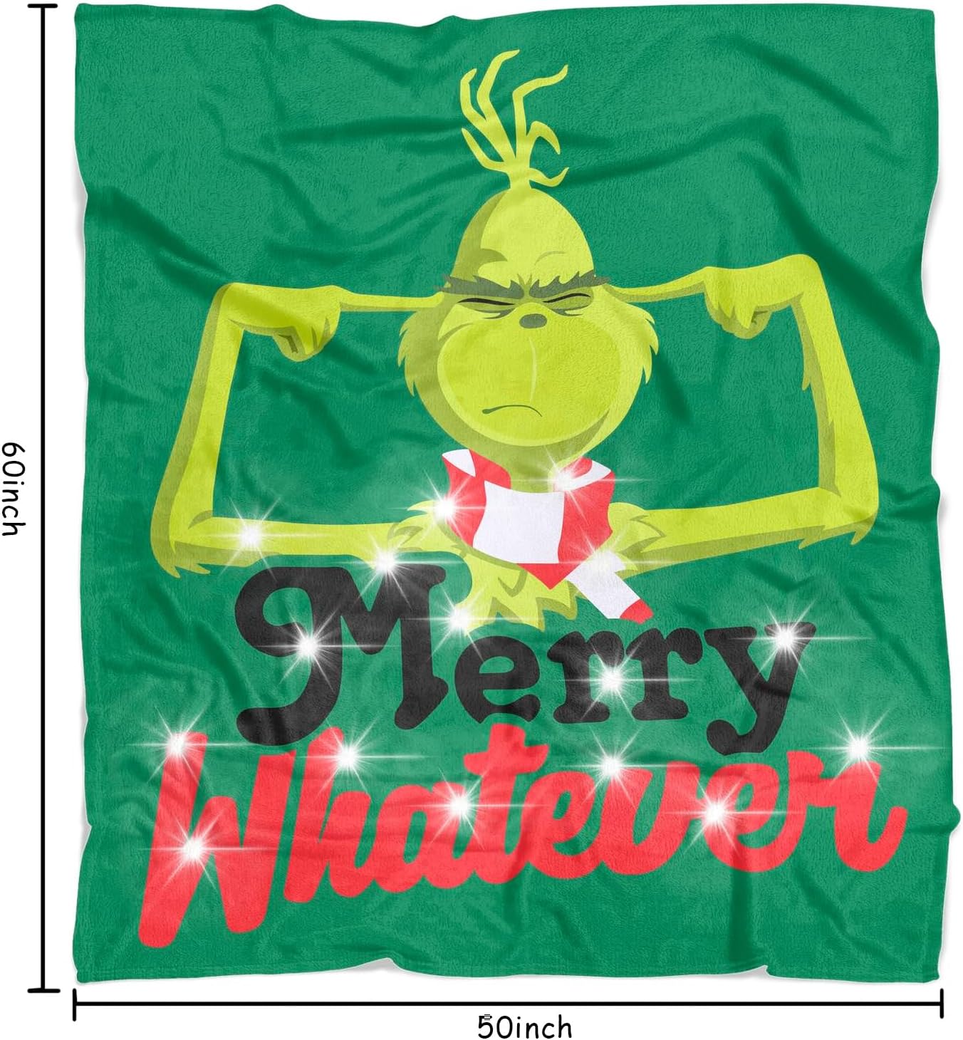 Metawu Manta de Navidad de 60 x 50 pulgadas, manta de forro polar para el hogar, cama, sofá, sillas, dormitorio
