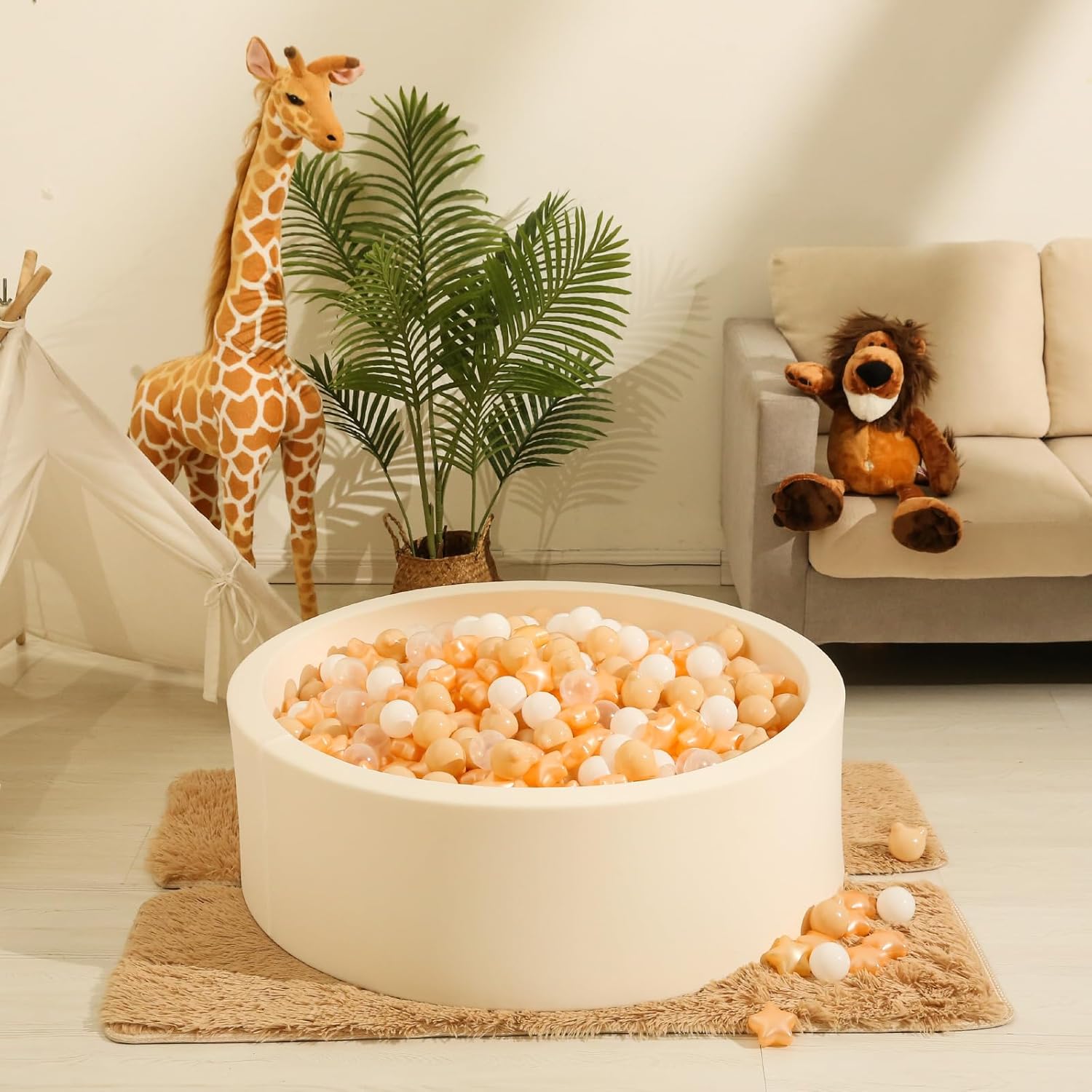 Realhaha Pelotas de piscina para bebés, temática oceánica, paquete de 100 unidades, crea una aventura submarina para tu pequeño