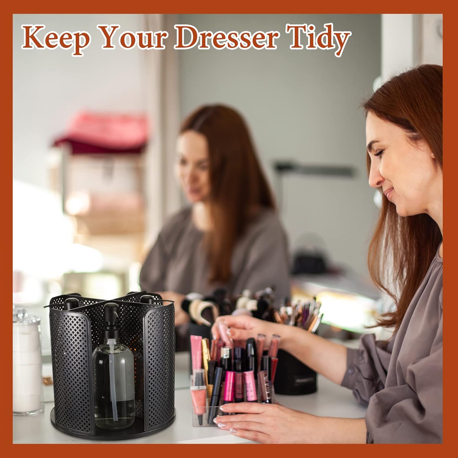 Hoolerry 2 dispensadores de tazas de café desechables giratorios de 360 grados para tazas de papel y tapa de plástico con 4 compartimentos,